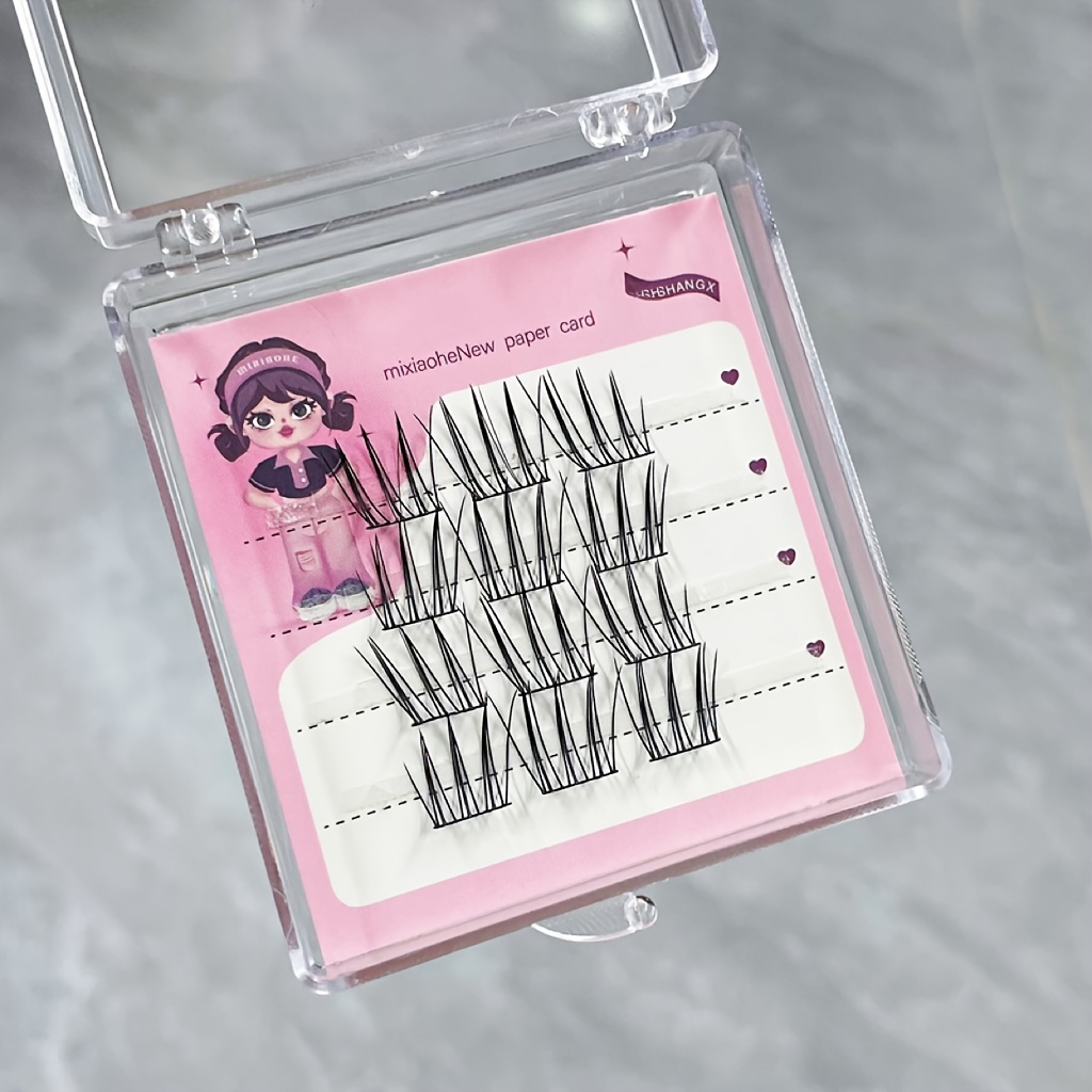 mixiaohe korean inspired c   false eyelashes 60 clusters     easy for beginners reusable 10 13mm length details 1