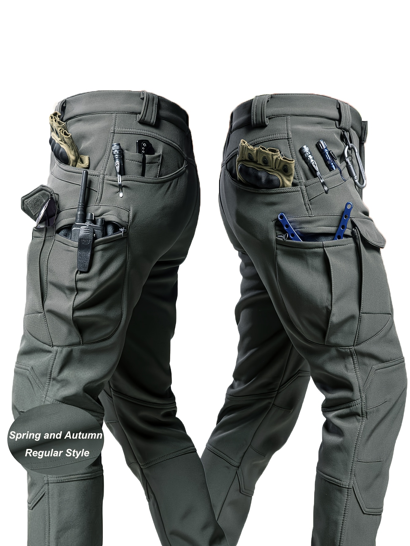 men's cargo pants multiple pockets durable - Temu Mexico