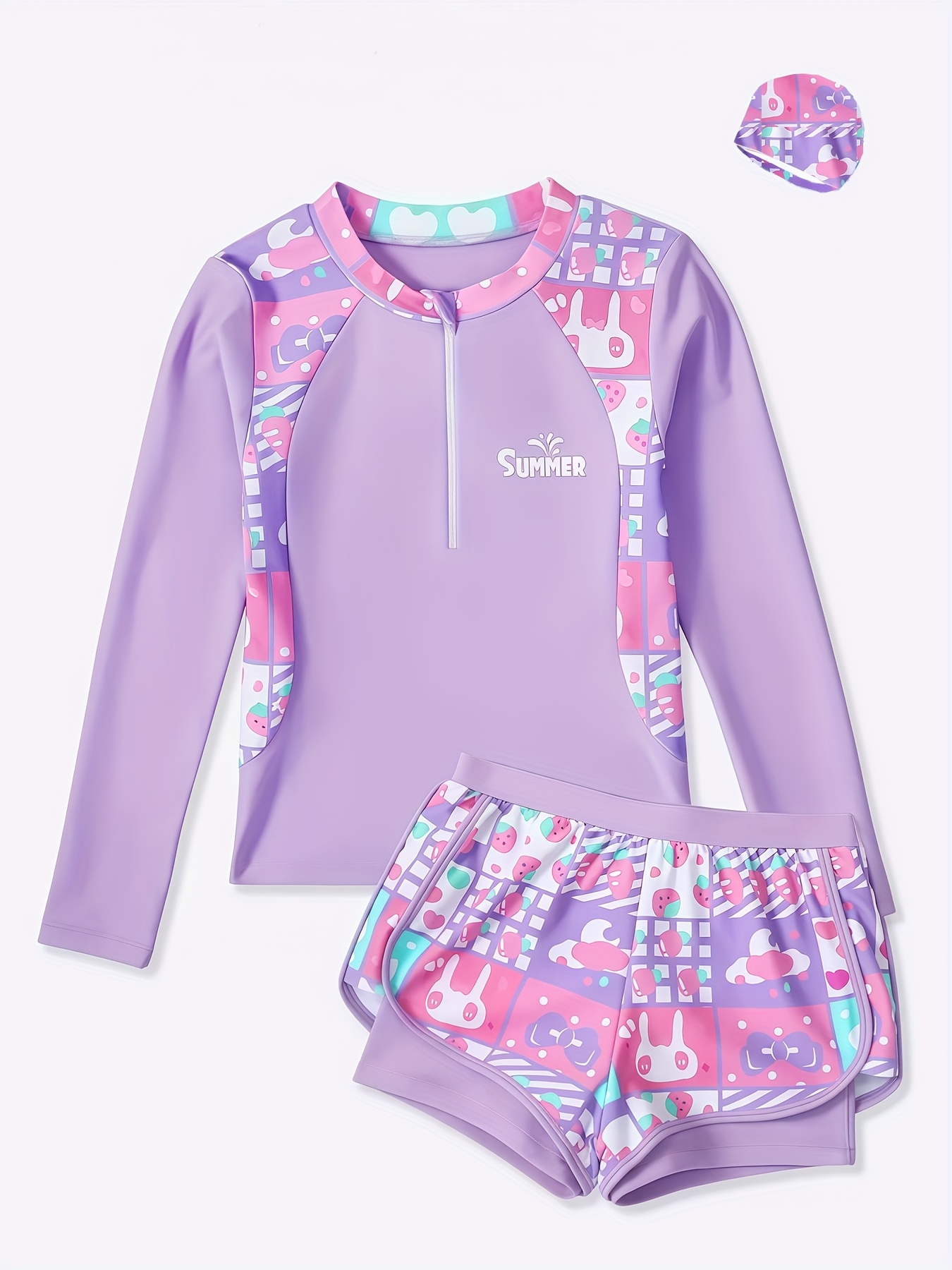 MIENOE Badeanzug Für Teenager Mädchen - 2-teilig Mit UV-Schutz LSF 50+ - Für Wassersport & Strand