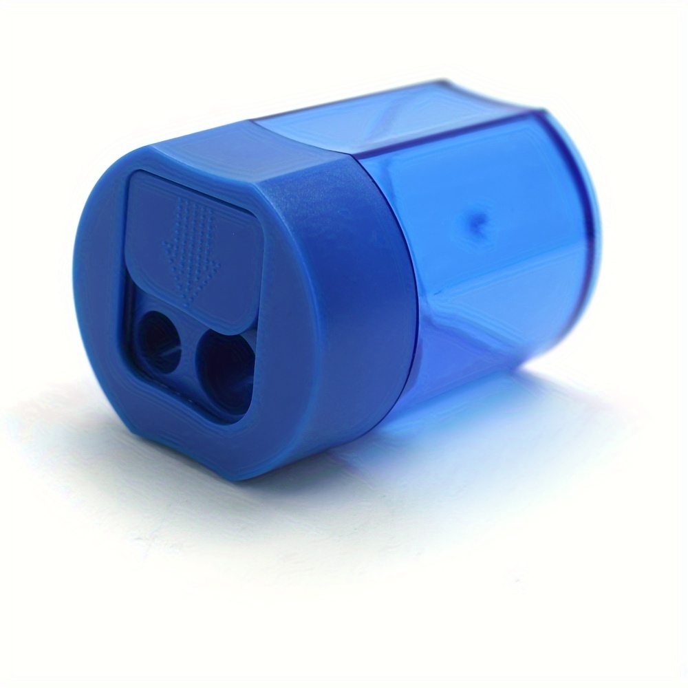 Large Handheld Creative Sliding Cover Multifunctional Dual-hole Pencil Sharpener With A Waste Compartment To Keep , Durable Sharpener Model 539a
