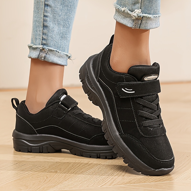 TEMU Women's Fashion Outdoor Hiking Boots, Lightweight And Breathable, With Hook-and-loop Closure, Suitable For Autumn/winter Outdoor Trekking And