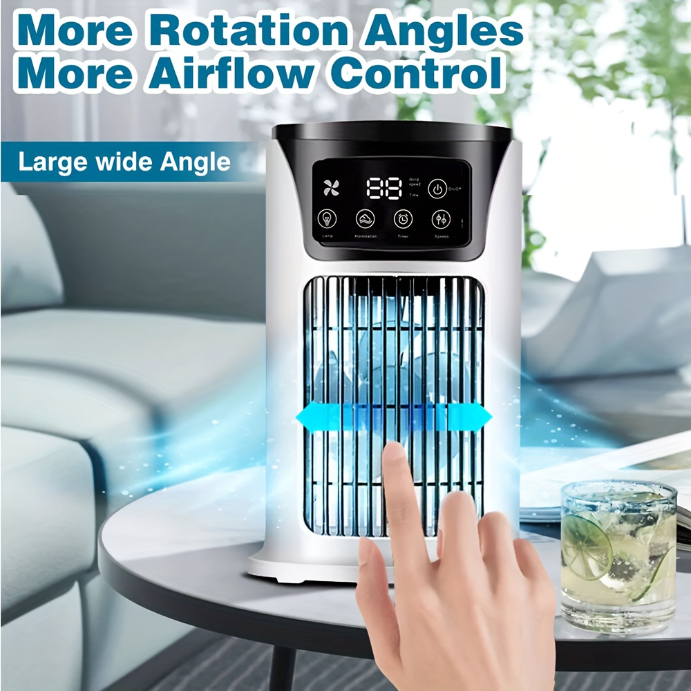 Portable Misting Fans Rechargeable For Outside, Battery Powered