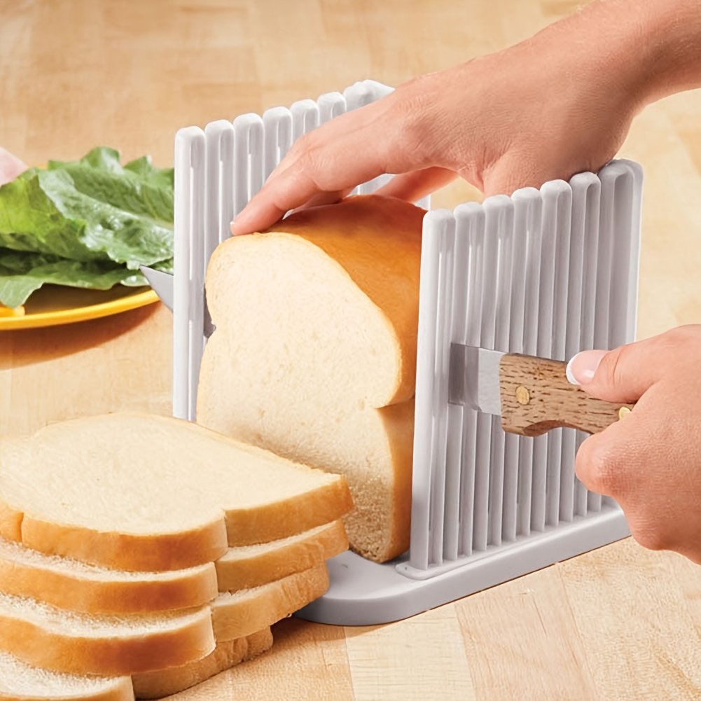 1pc Bread Slicer, Foldable And Space- Bread Slicer, Suitable For Breakfast, Bento Sandwiches, Portable Kitchen Tool