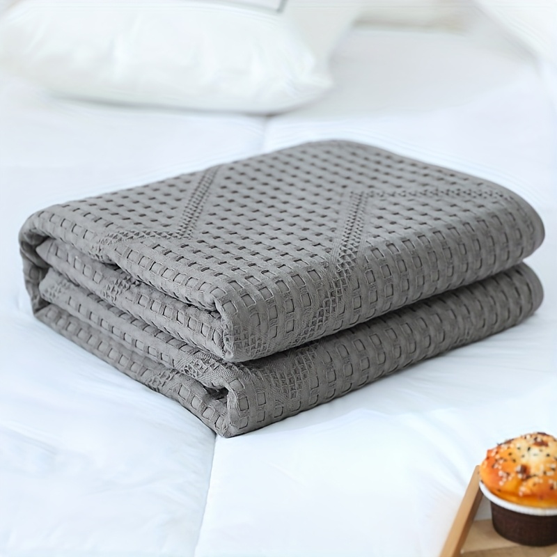 cotton waffle blanket double size 150 x 200cm Temu Denmark