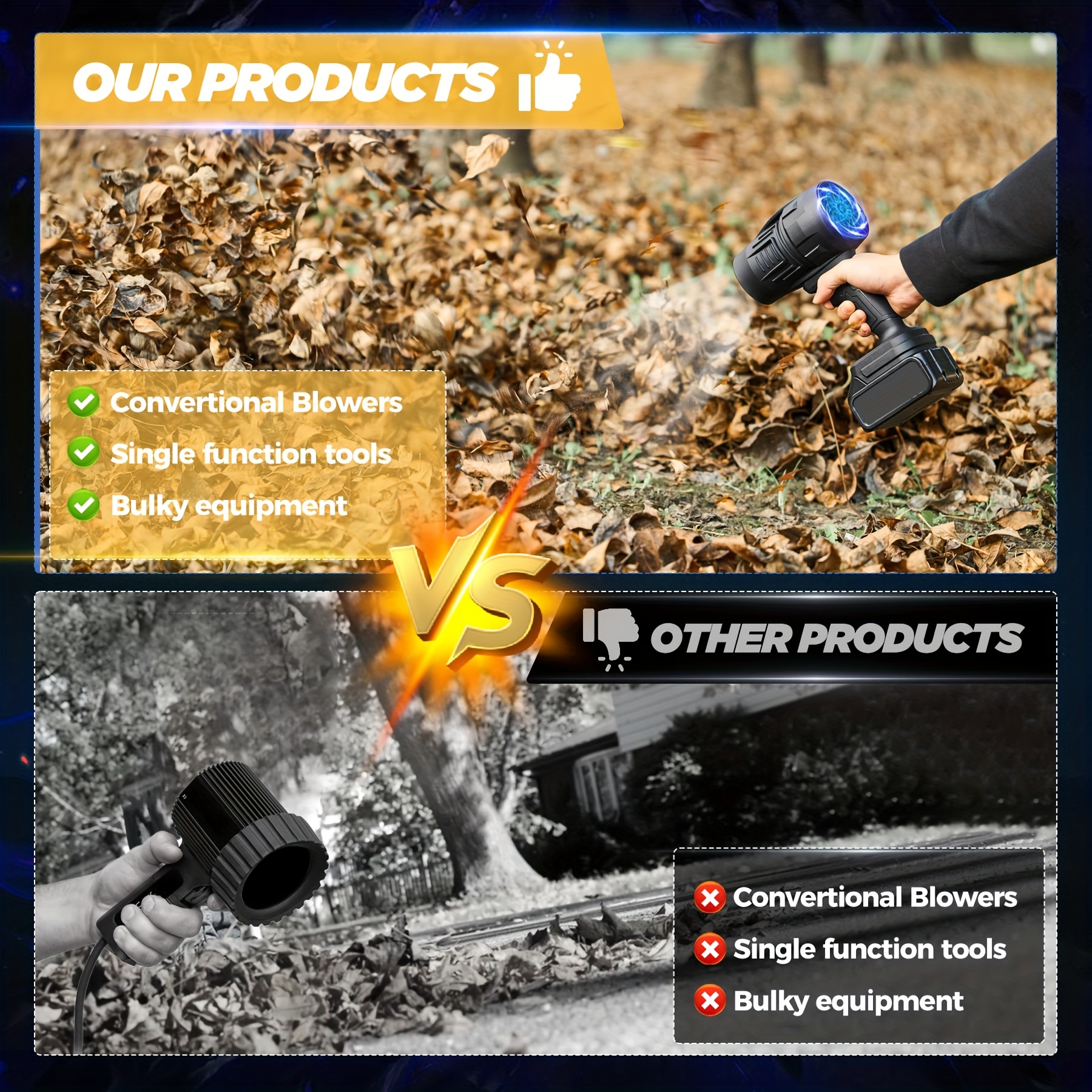 21v mini hand held electric dust remover storm blower 32000 rpm hand held wireless powerful fan car drying blower turbine fan portable outdoor defoliation dust remover lawn snow remover car cleaning dust blower birthday or holiday gift details 5