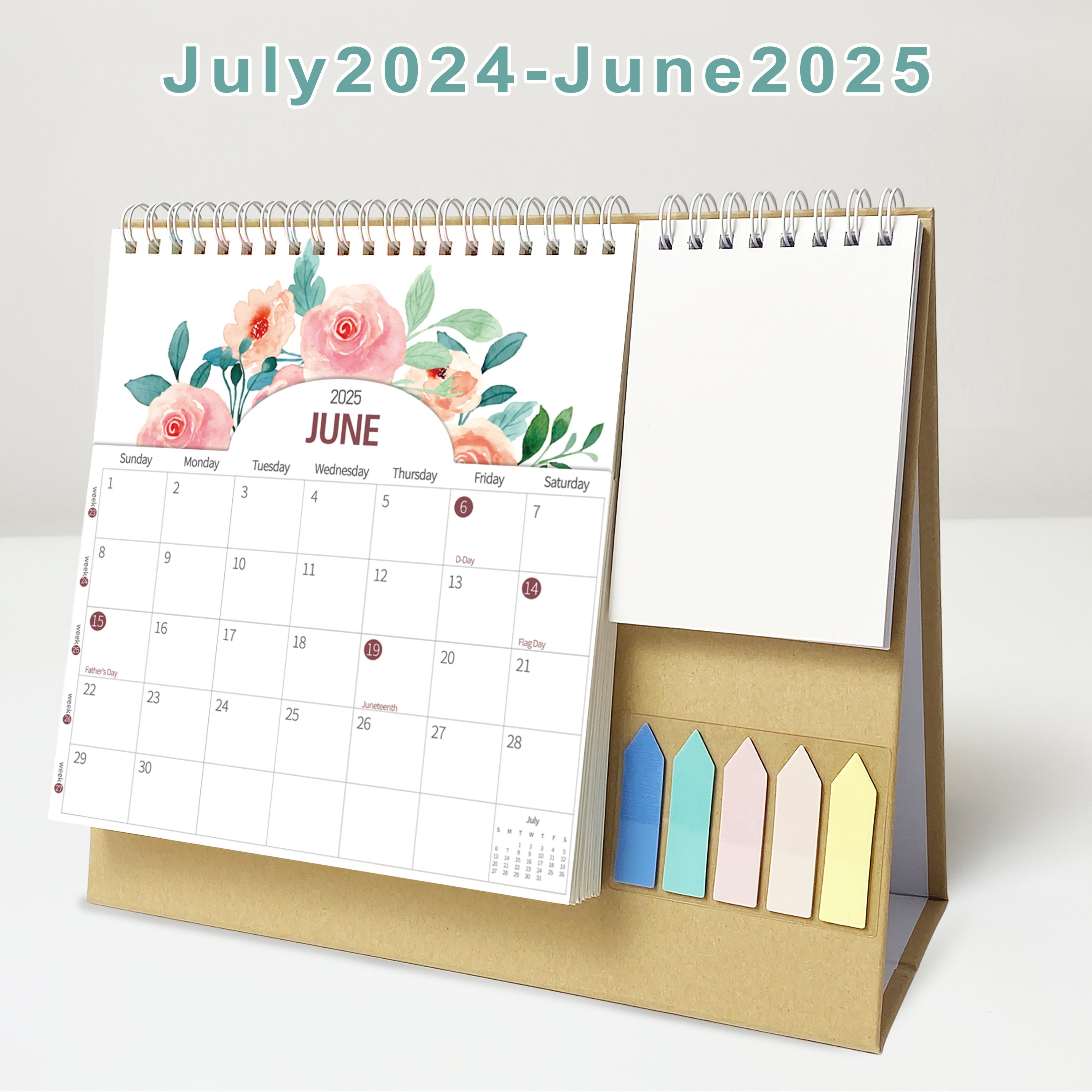 Teacher's Desk Calendar Planner 2024 2025 Monthly View - Temu Belgium