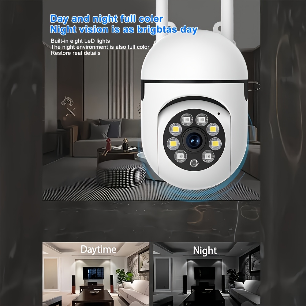 WJG 2pcs HD 1080P WiFi Security Cameras - Wireless, Night Vision, Two-Way Audio, Pan/Tilt/Zoom, Motion Tracking for Indoor/Outdoor Use - Perfect for Youngsters & Pet Monitoring details 4