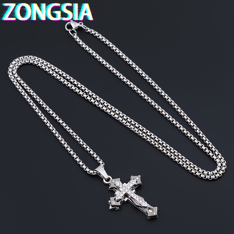 collier pendentif à double couche gothique à Temu France