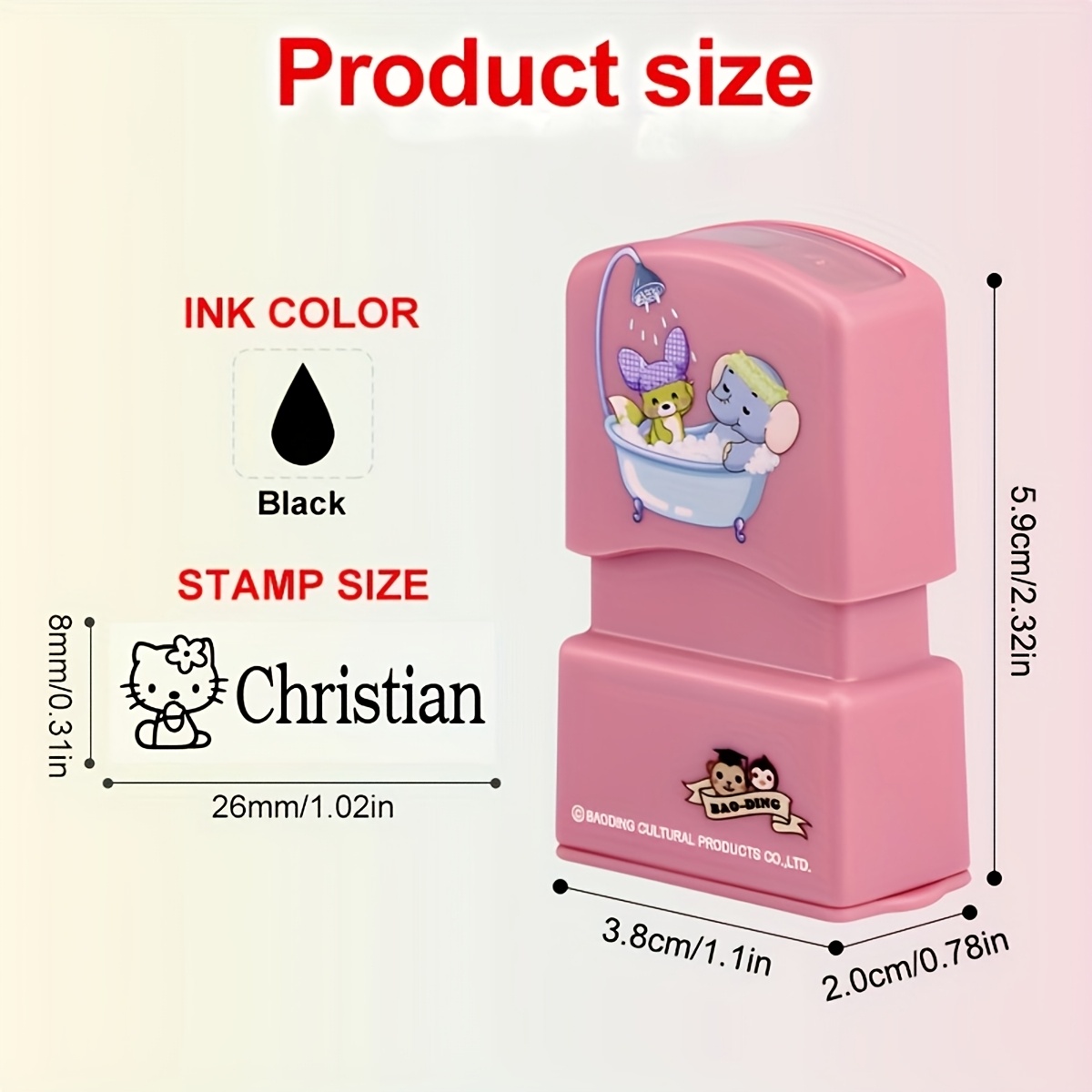 [custom] Name Stamp,, Wash-resistant, Fade-proof, , School Uniform Engraving Supplies