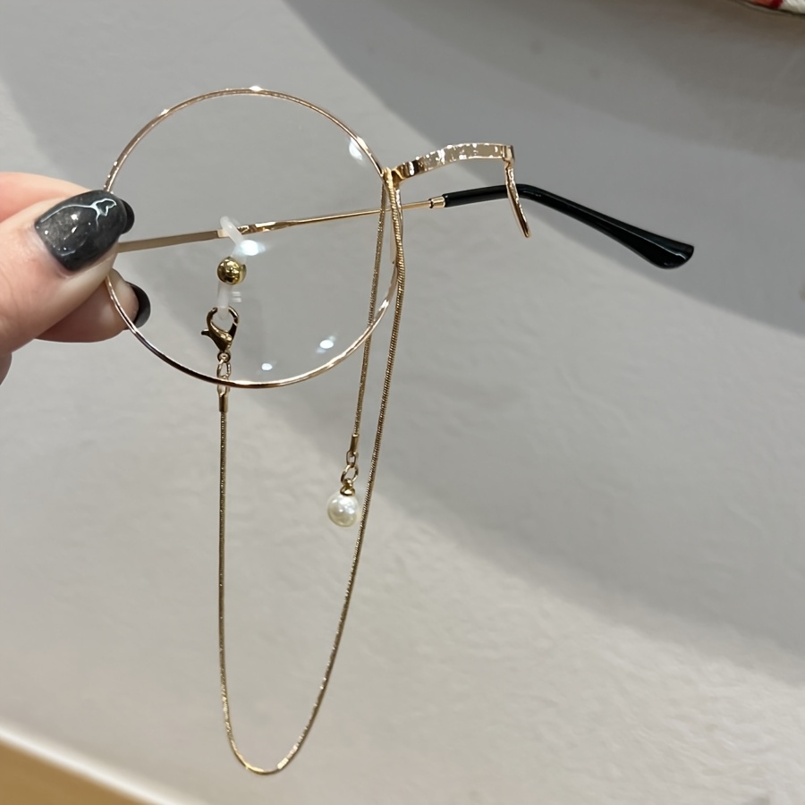 Image of 1pc Unisex Clear Glasses 2025 Single-sided Vintage Bonfire Party Gift, Fashionable Women', Autumn/winter Clothing Accessory, Vintage Y2k Fashion Basic, Business , Versatile Cute Trendy Clear Glasses