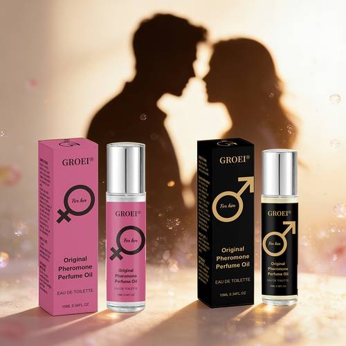 2pcs pheromone couple perfume 10ml oriental fragrance with high concentration formula and alcohol for gentle long lasting scent unique pheromone notes release during