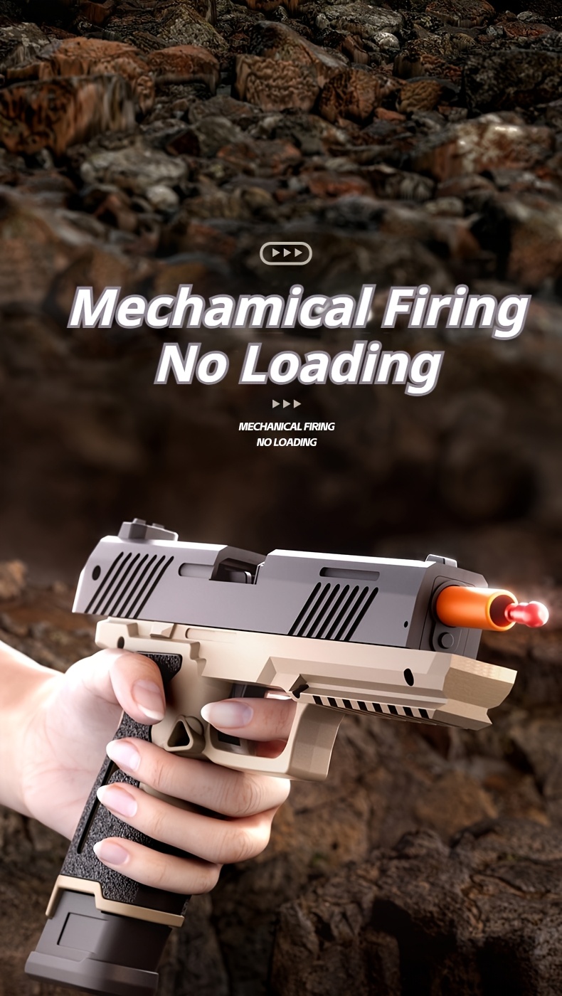 282pcs Soft Bullet Toy Guns, Automatic Shell Ejecting Toy Gun, With 240 Bullets, 36 Shell Case, 4 Magazine, Toy Gun Pistol Shooting Game, For Youngsters, Halloween & Christmas Gift, Birthday Gift