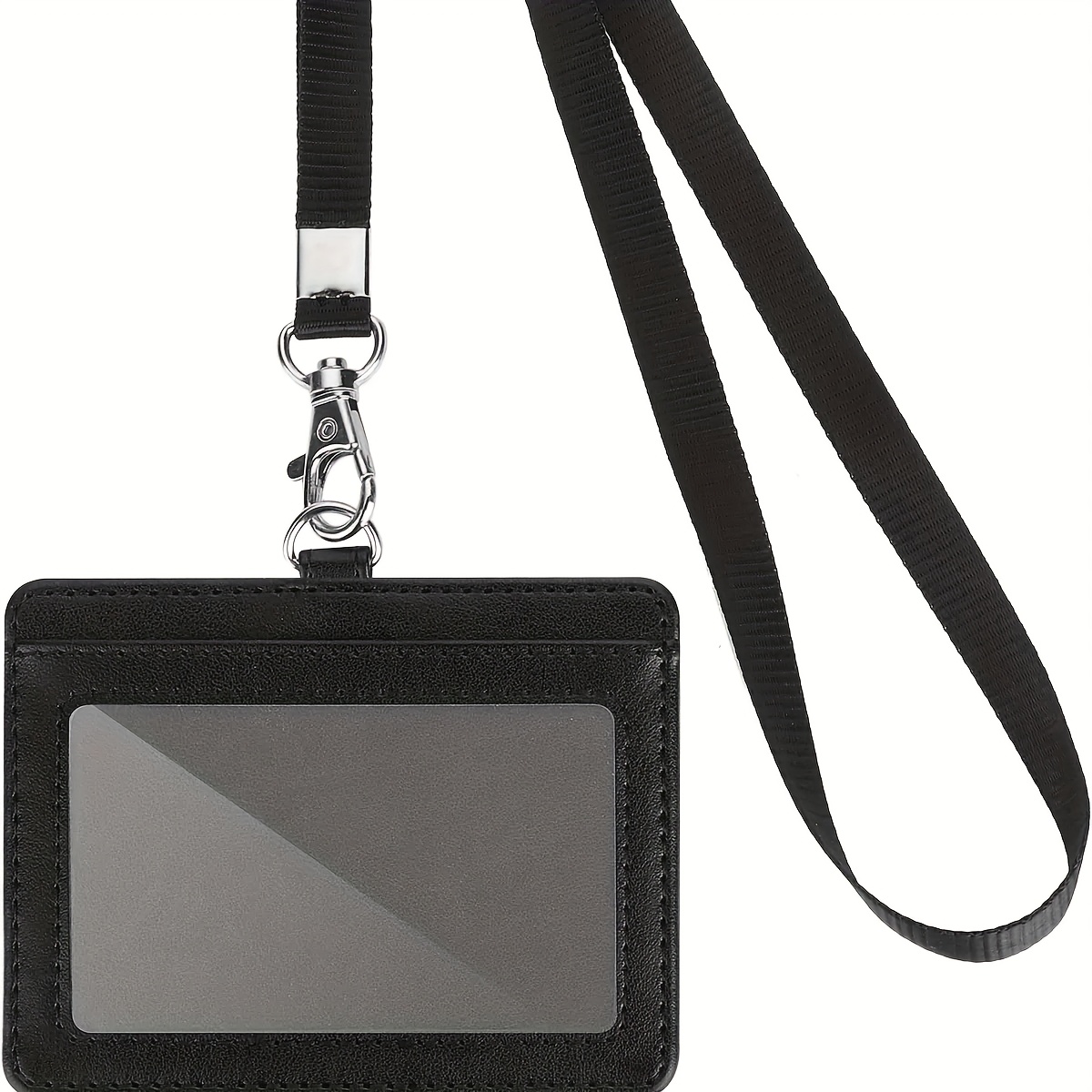 TEMU Porta badge da lavoro 2D in PU, badge da lavoro, badge da , per appendere, badge per dipendenti, badge per , porta badge per autobus