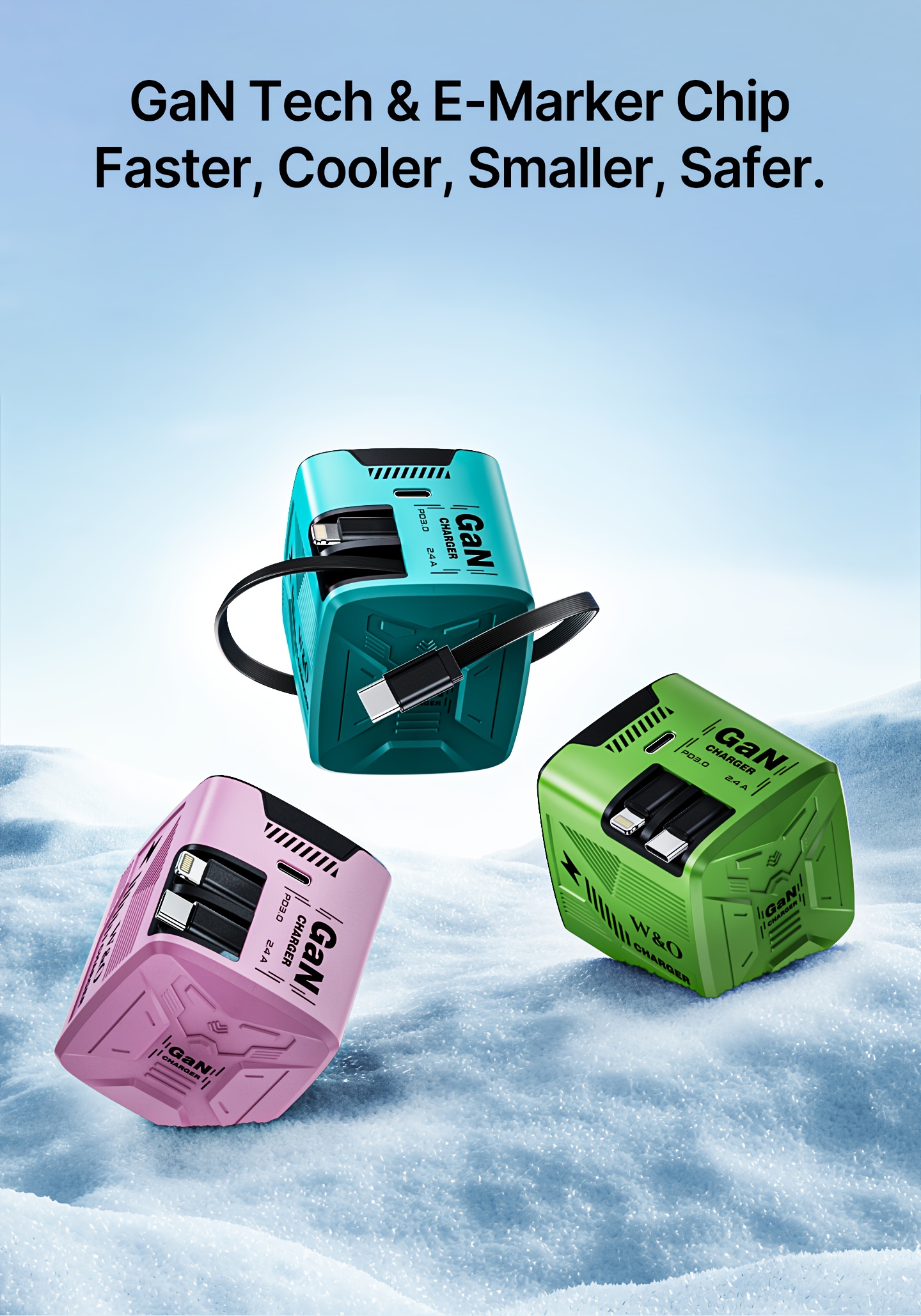 120W Fashion Fast Charger, 3-in-1 Supergan Fast Charging, Stylish And Sleek Design, Type-C Power Adapter, Compatible With Phone, Multi-functional Travel Charger For IPhone 16/Pro/Pro Max/15/14, For Samsung Galaxy S25 Ultra Desbloqueados For Xiaomi