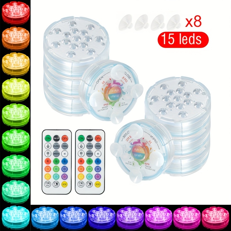 LOFTEK 16 Color Changing Pool Lights With Remote LOFTEK Submersible LED ...