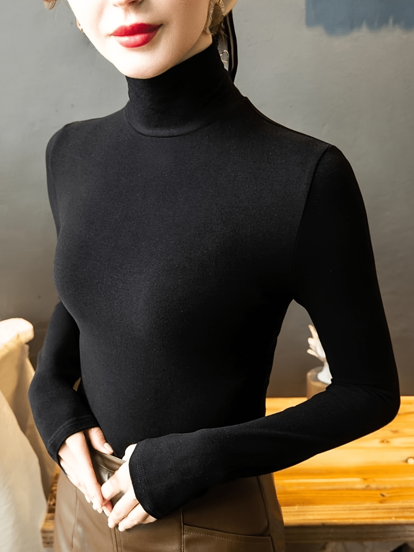 thermal turtleneck womens