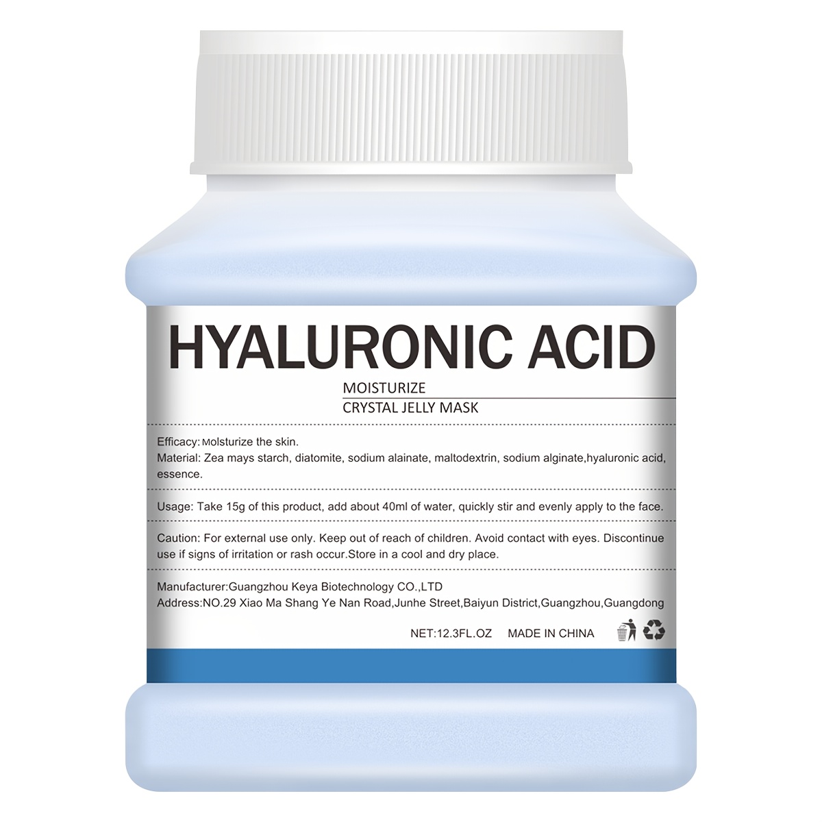 TEMU 12.3fl.oz Hyaluronic Acid Jelly Mask For Facial Skin Care, Natural Gel Hydro Face Masks, Moisturizing, & Hydrating A Perfect Gift For Skin Care