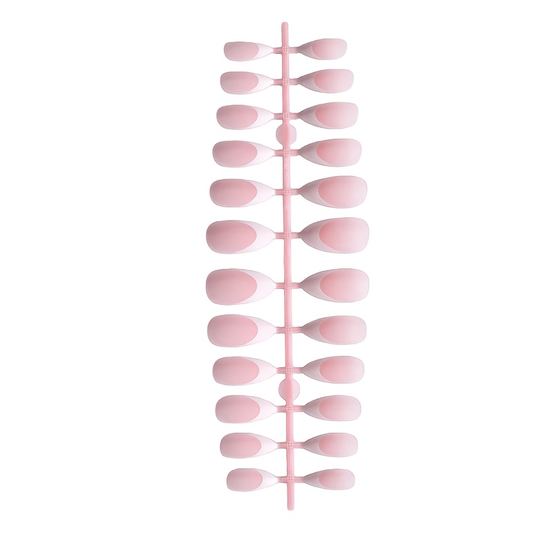 Image of 24pcs Set, Y2k, Nail Art, Short To Medium Length Press-on Almond Nails, Solid Colors And Mixed , Suitable For Parties, Daily Wear, Ideal Gift For Women And
