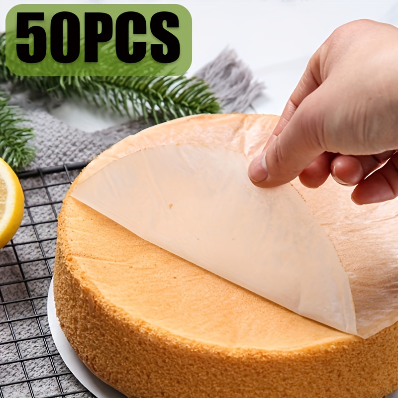 

50pcs, Round Parchment Paper Liners, Non-stick Baking Sheets, Perfect For Cheesecake, Chiffon Cake, , Bread, Air Fryer, Dutch Oven, Small Cake Separation & Freezing Patties