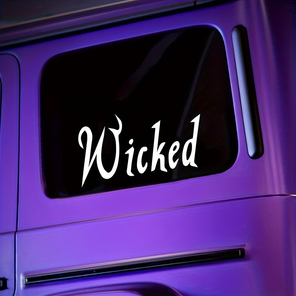 Wicked Sticker Car Window Vinyl Decal Wicca Witch Goth Cute - Temu New ...