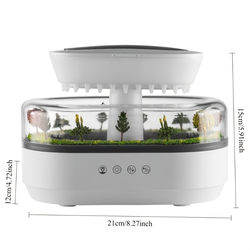 2026 new european style mini landscape humidifier multi option white noise long lasting bedroom diffuser simulated raindrop scent large capacity humidifier home appliance single room humidifier suitable for home bedroom holiday gift Product details 0