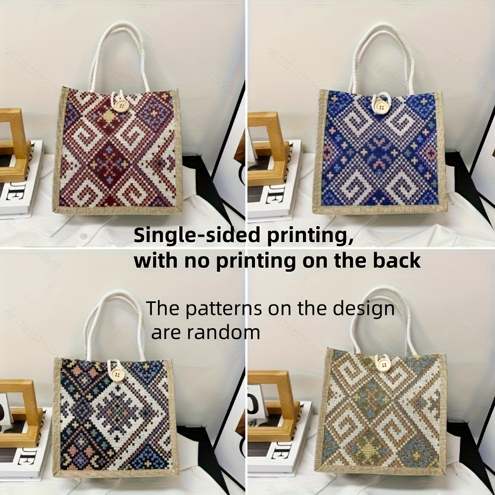 Image of 4pcs Different Of Family Style Summer New Portable Kacua Party Gift Bag Daily Festival Dinner Party Gift Bag Going Out Leisure Bag Multi-scene Use,christmas,halloween