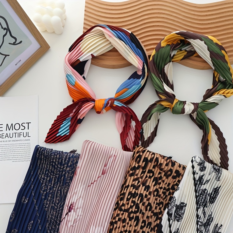 printed 70 small square scarf autumn bandana Temu United Arab - Main Image