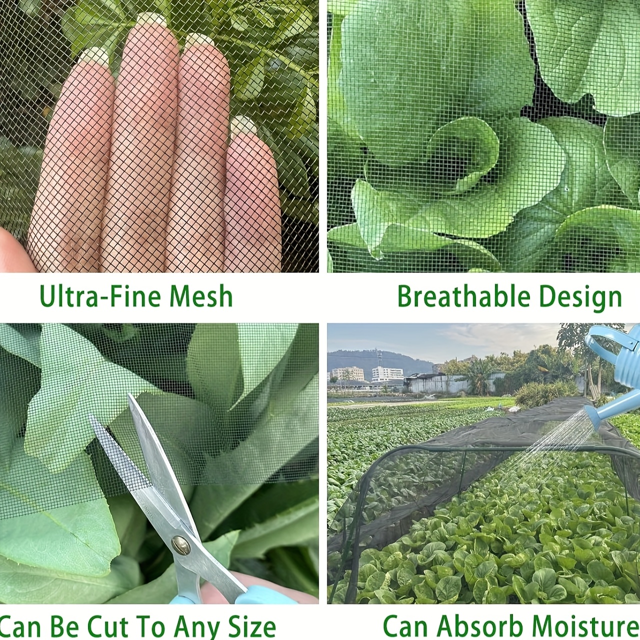 E-shop Im Gegensatz zu anderen bietet dieses schwarze, verdickte Gartennetz eine stärkere Qualität. Es dient als Mückenabweisnetz, Vogelabwehr für