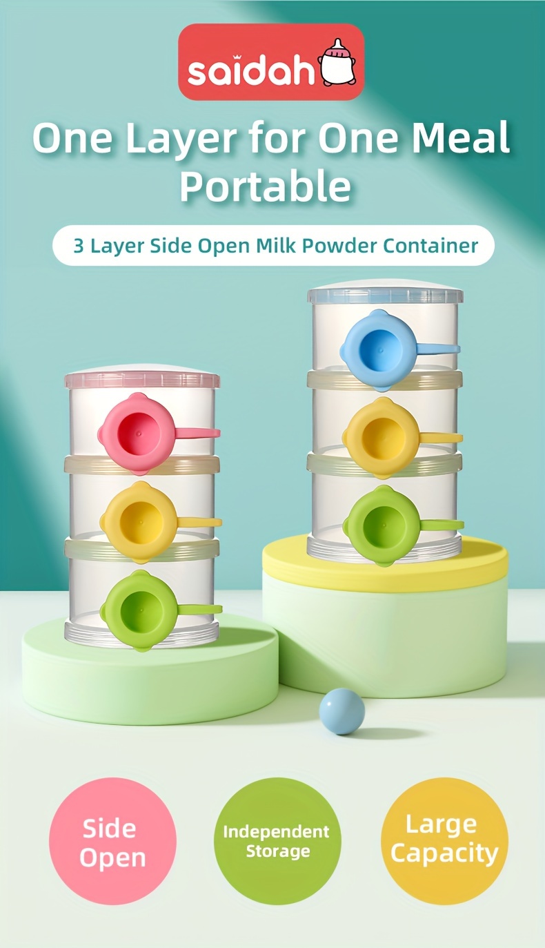 360  layers bpa   open milk powder dispenser snack container food storage box details 0