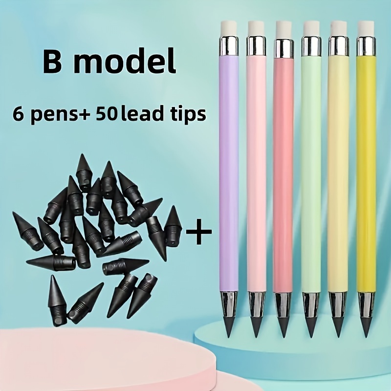 set 62 buc/56 buc - creion magic nou - cadouri de ziua de naștere - cadouri de crăciun - creion cu mine înlocuibile - cadouri, articole de artă, instrumente de , studenți, artiști, set de papetărie, construcție durabilă, scriere fină, design distractiv Detaliile articolului 6