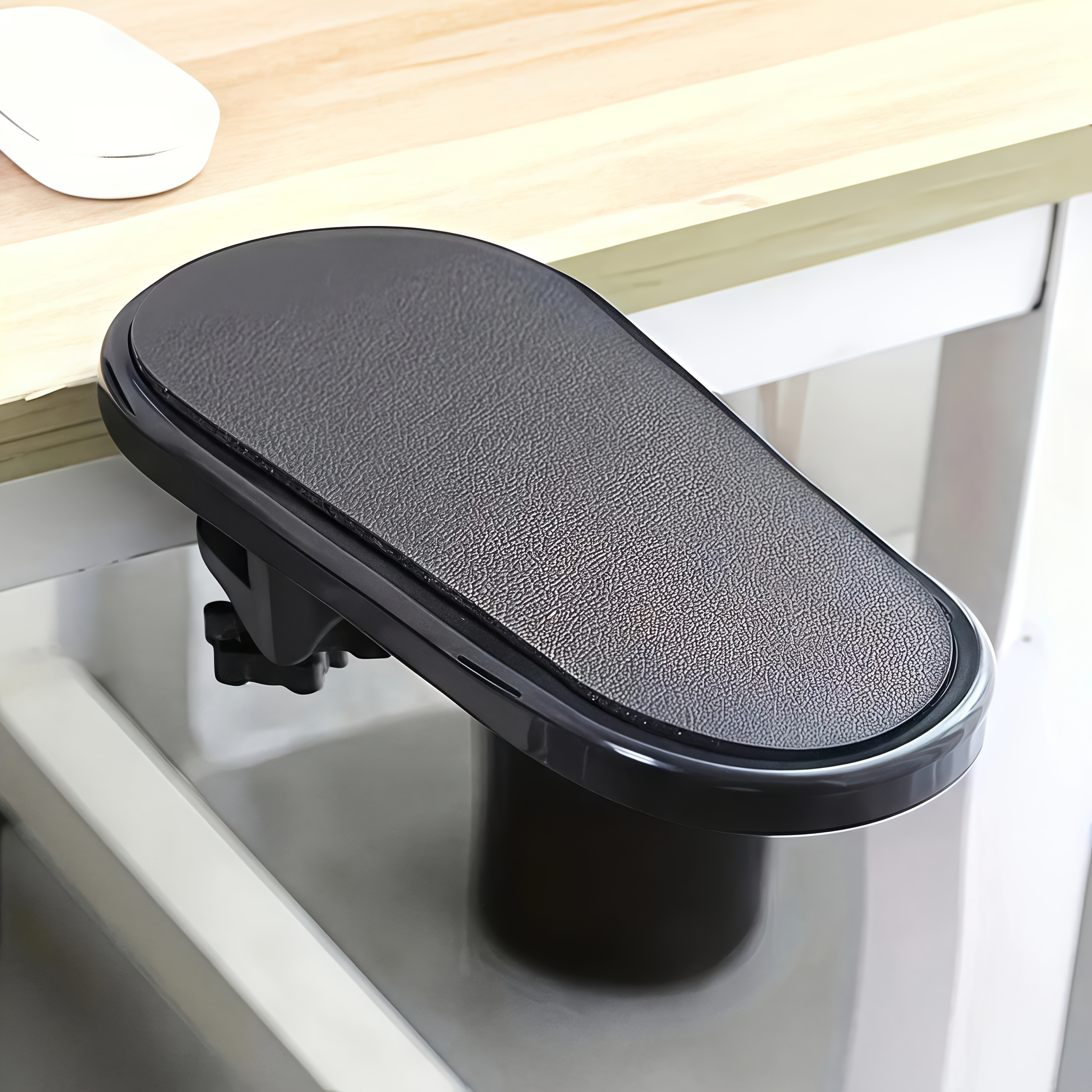 ergonomic armrest and wrist rest synthetic rubber computer desk extender office chair elbow support for stress home office accessory for keyboard and mouse Product details 1