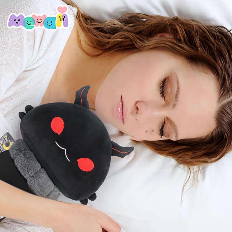 7-Inch * Mushroom Plush Pillow - Soft Stuffed Animal Toy, Cute Plushie Halloween Gift For Girls And Boys, Decorative Moth Man Plush For Kids