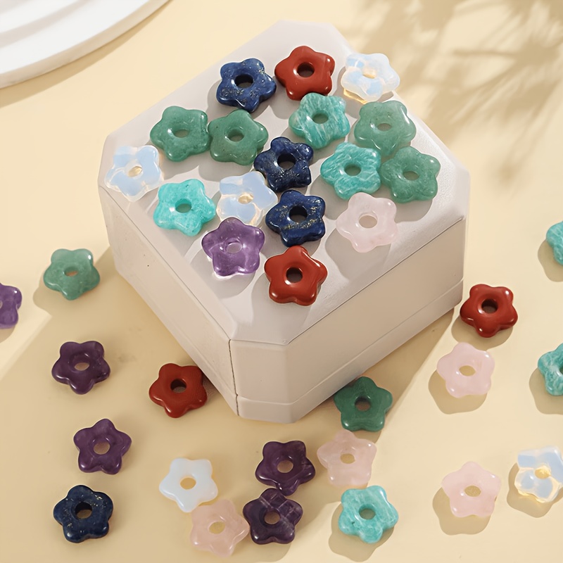 5pcs Crystal Multicolor Flower-Shaped Jewelry Additions