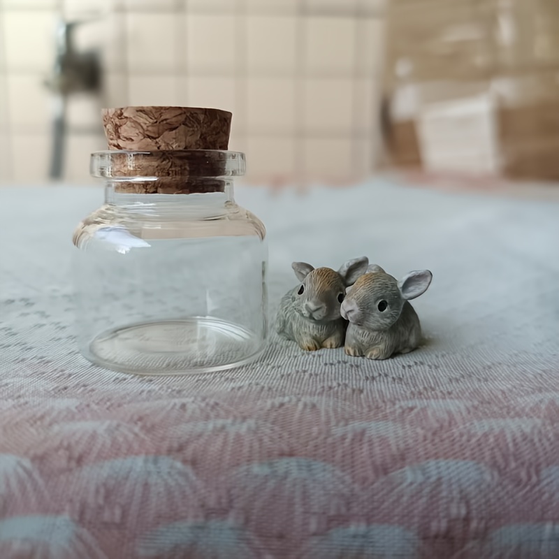 1pc Ornament | Cute Cartoon In A Bottle, And Plastic, Suitable For Living Room, Bedroom, Study, Home Decoration
