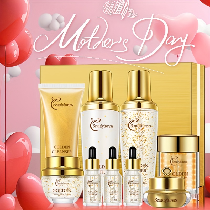 elegant ladys skincare set 9pcs set moisturizing and water retaining moisturizing dry light beige light beige is glossy contains niacinamide hyaluronic acid and other light beige care ingredients high end womens set suitable for parties details 2