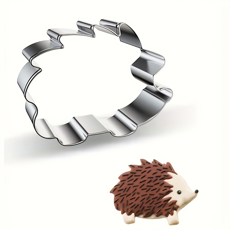 A Hedgehog-shaped Stainless Steel Cookie Cutter For Baking Tools, Suitable For Cakes And Electric Pancake Makers