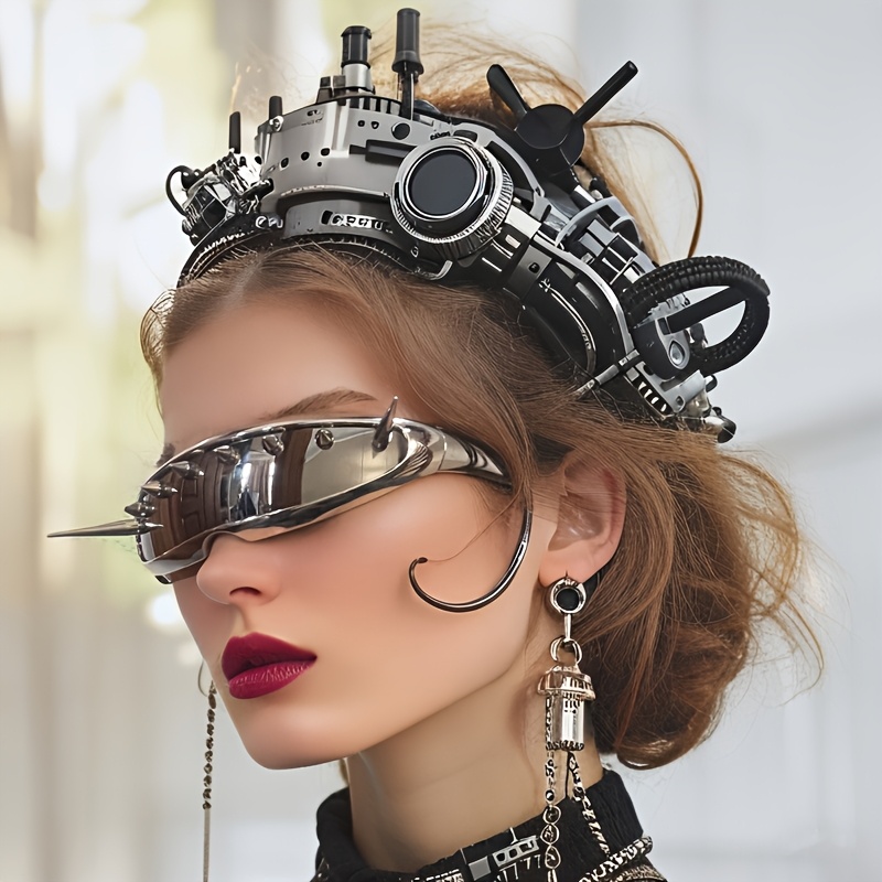 CANKUYZ Cyberpunk Devil Glasses for Halloween & Themed Parties