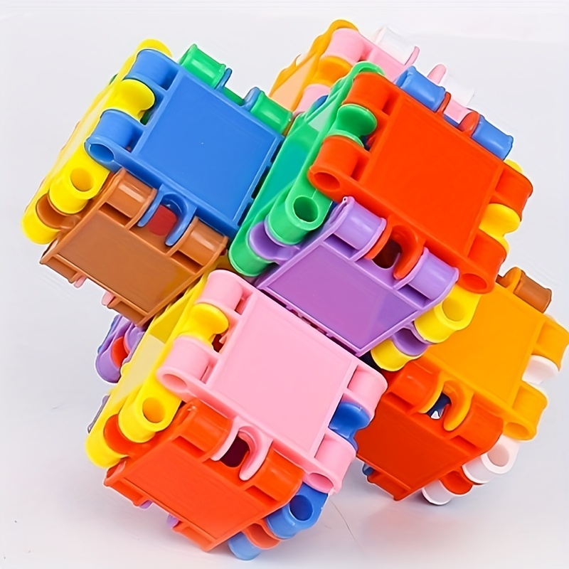 Kindergarten Plastic Square Toy Blocks