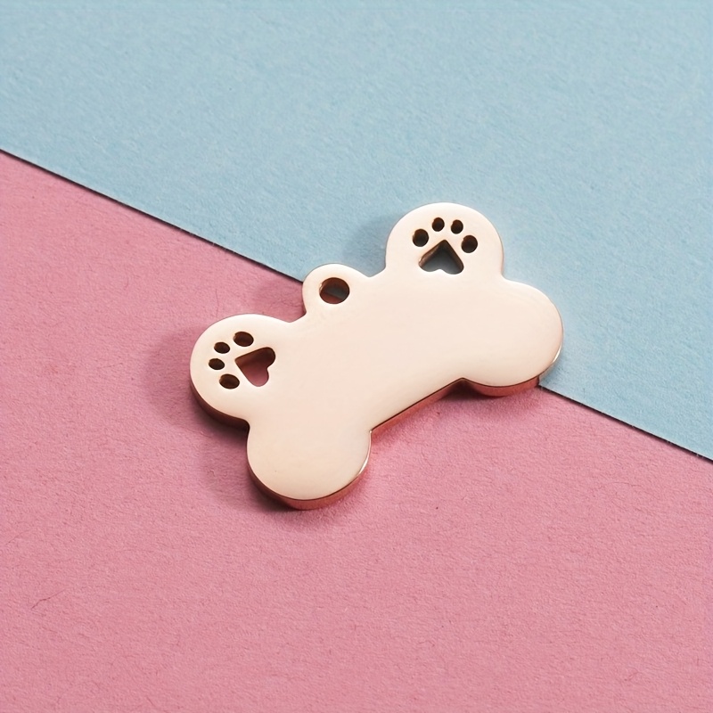 hollow dog claws golden and silver customizable pet listing cats and dogs birthday   cards anti lost   nameplates Product details 4