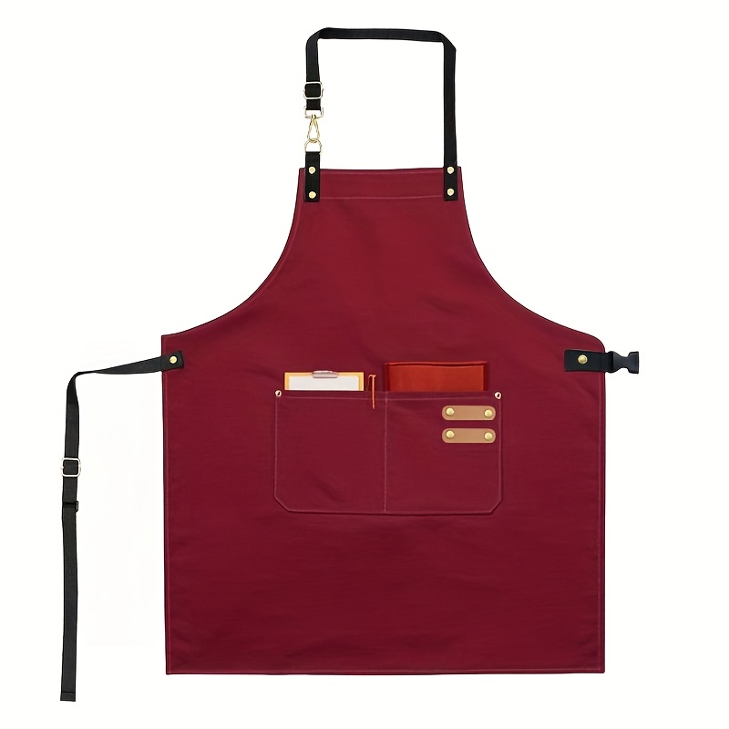 E-shop Moderne langlebige Schürze im Workwear-Stil, langlebig mit einfachem, vielseitigem Design in mehreren Farben. Ausgestattet mit großen für