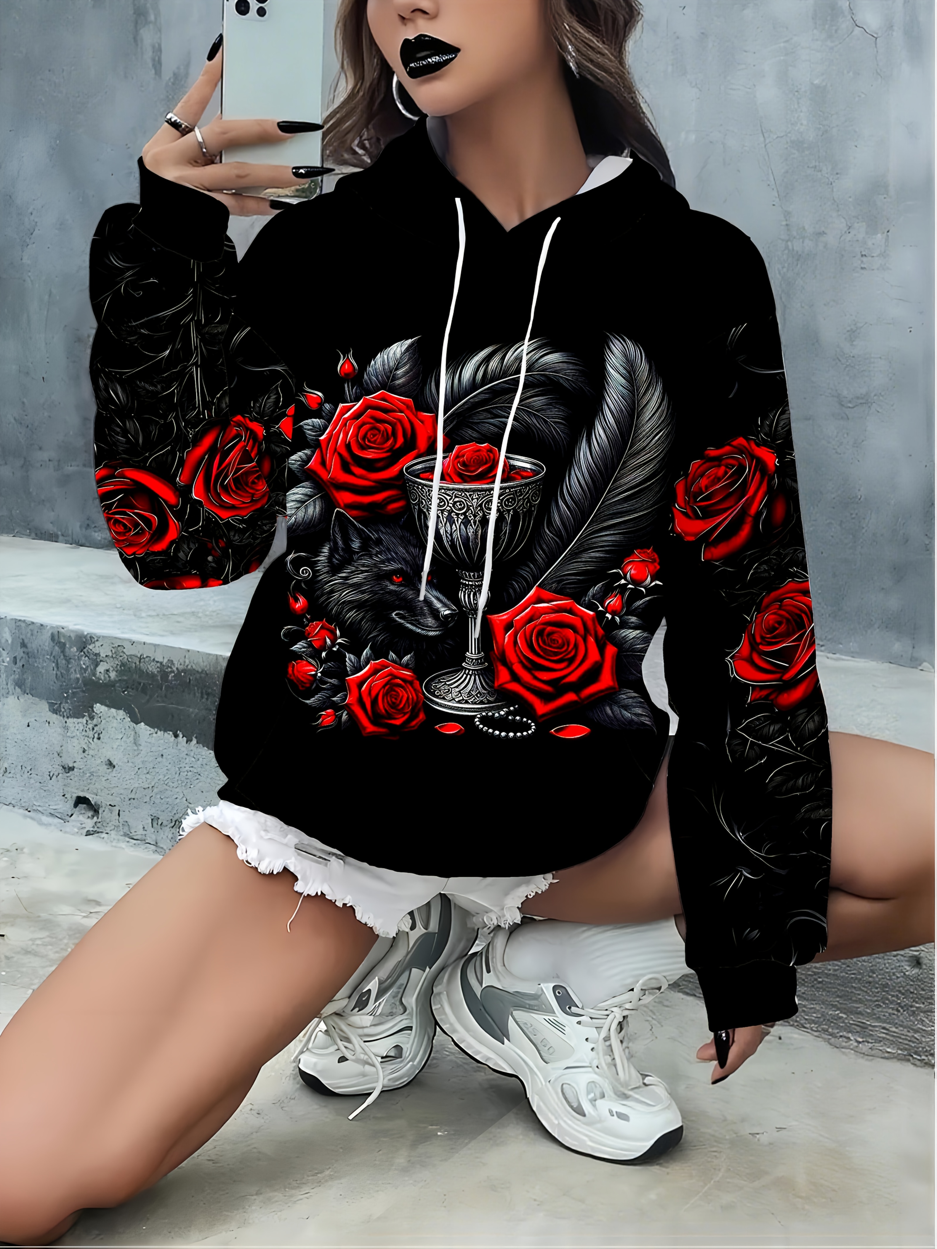 Sweatshirt Femme à Capuche Doux Et Confortable - Pull Oversize Casual Avec Poches, Idéal Automne Hiver