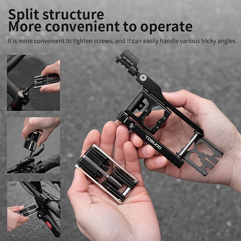 TOSUOD Bicycle Repair Tools for Mountain And Road Bikes, a 38-In-1 Multifunctional Hex Wrench Accessory