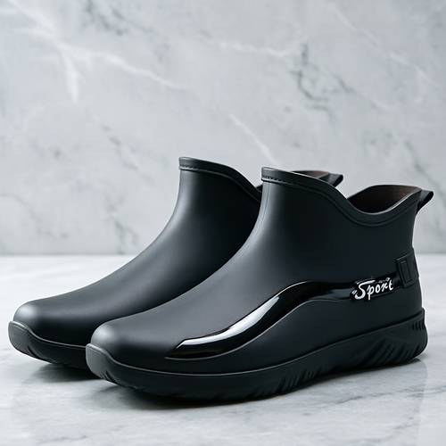 item picture simple casual fashionable anti slip high quality mens rain shoes