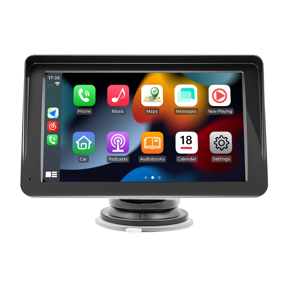 Image of 7-inch Auto Compatible For Smartphones Suitable For Usb/bt/tf External Drive, Os Touchscreen Screen With Wireless Receiver, For Navigation, Dashboard Player For Car