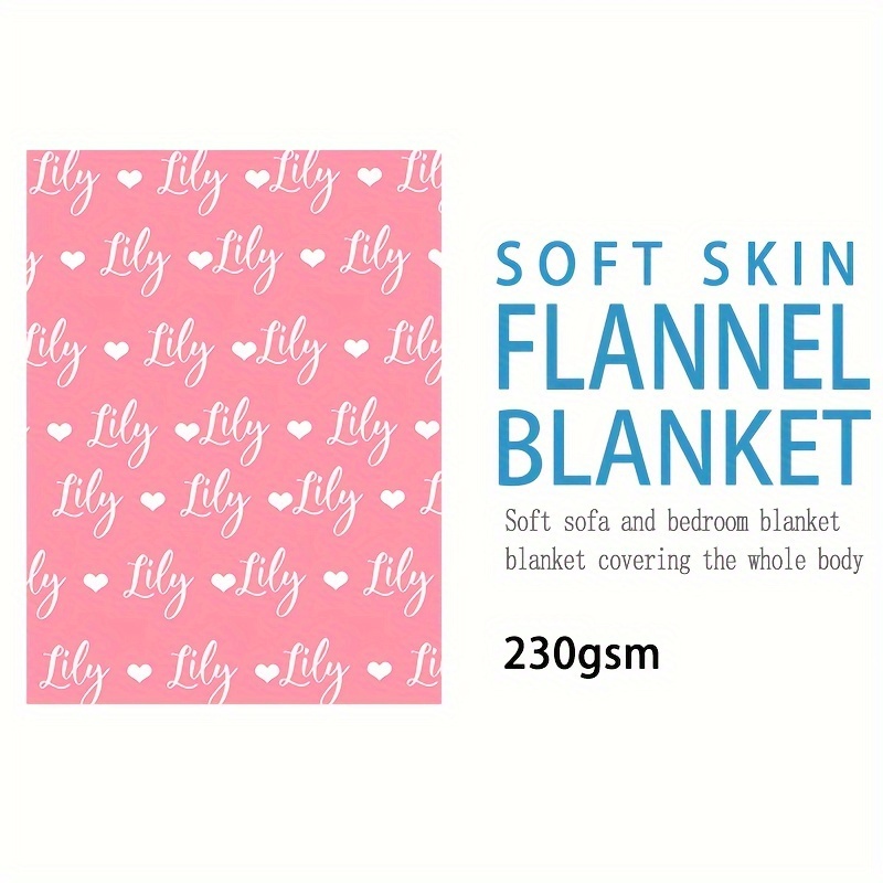 TEMU 1pc Blanket Name Blanket Blanket Personalized Gift Blanket Name Blanket Exclusive Gift Blanket For Son Daughter