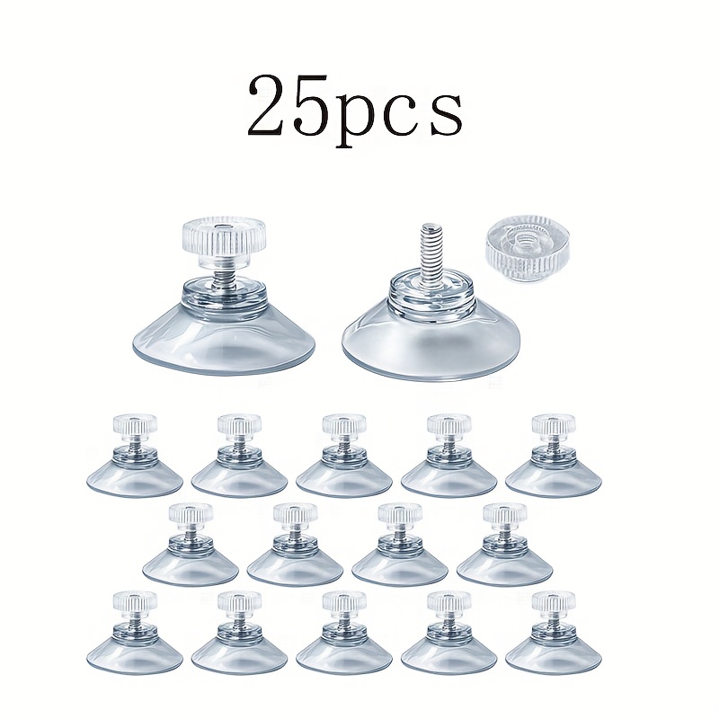 30mm Extra Powerful Suction Cup Hooks | Includes M4 Large Nut Sets, Perfect For Smooth Flat Surfaces In Cars, Bathrooms, And Kitchens, Utility Hooks