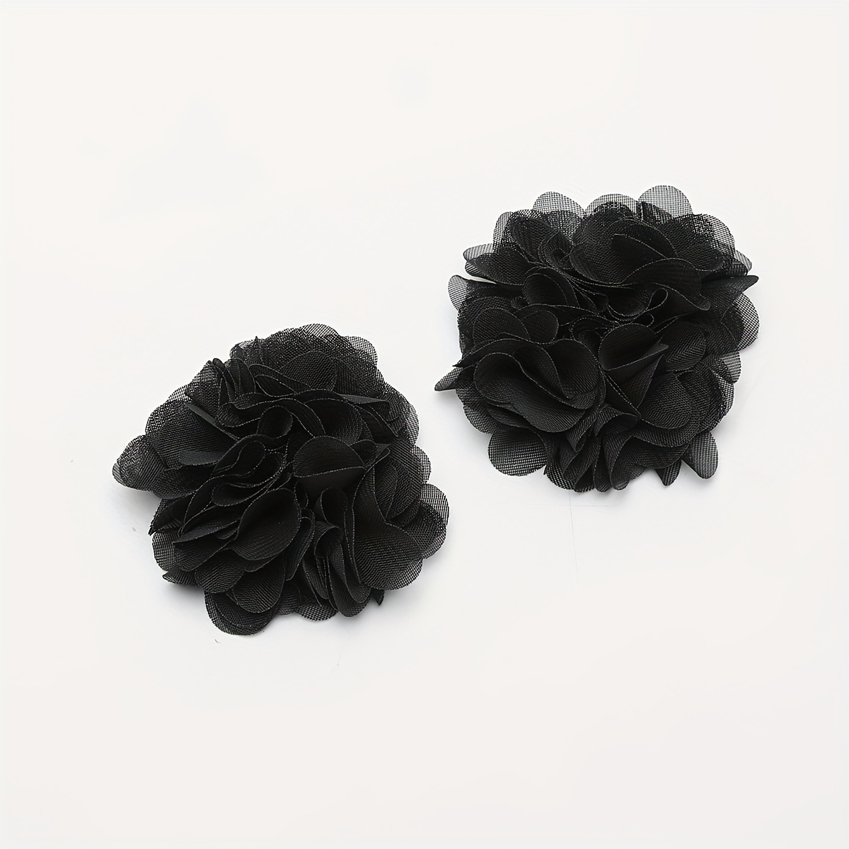 2pcs Elegant Black Detachable Shoe Clips - Decor For High Heels, Flats & Sandals - Perfect Gift For Her