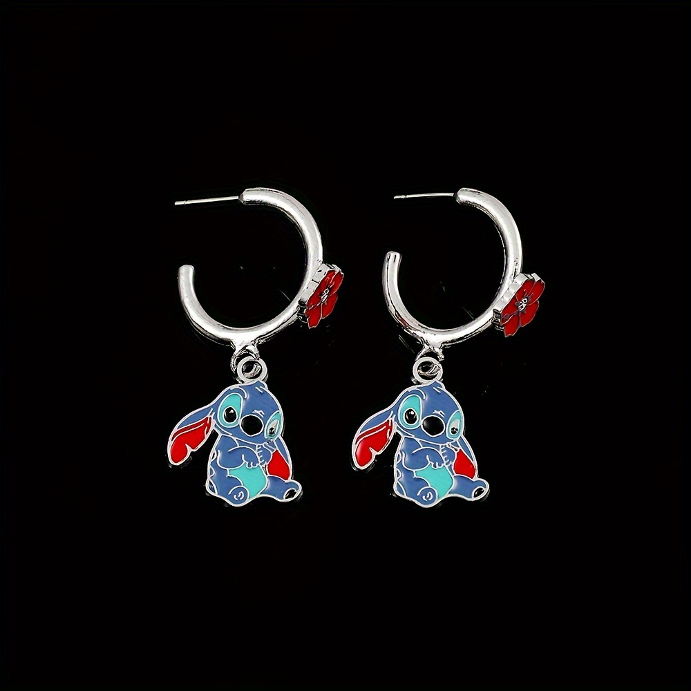 

2pcs New Pendant Earrings, Cute Cartoon Figure Earrings, Suitable For Men And Women