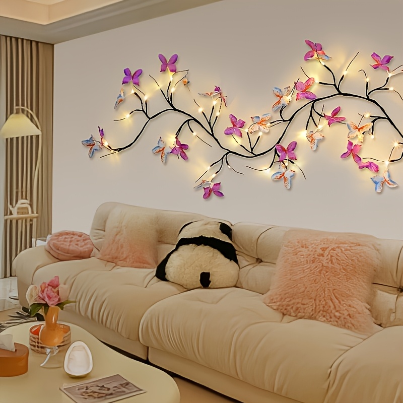 item picture   led willow vine and   string lights features 8 lighting   powered     warm white light ideal for bedroom decor mothers day valentines day gifts