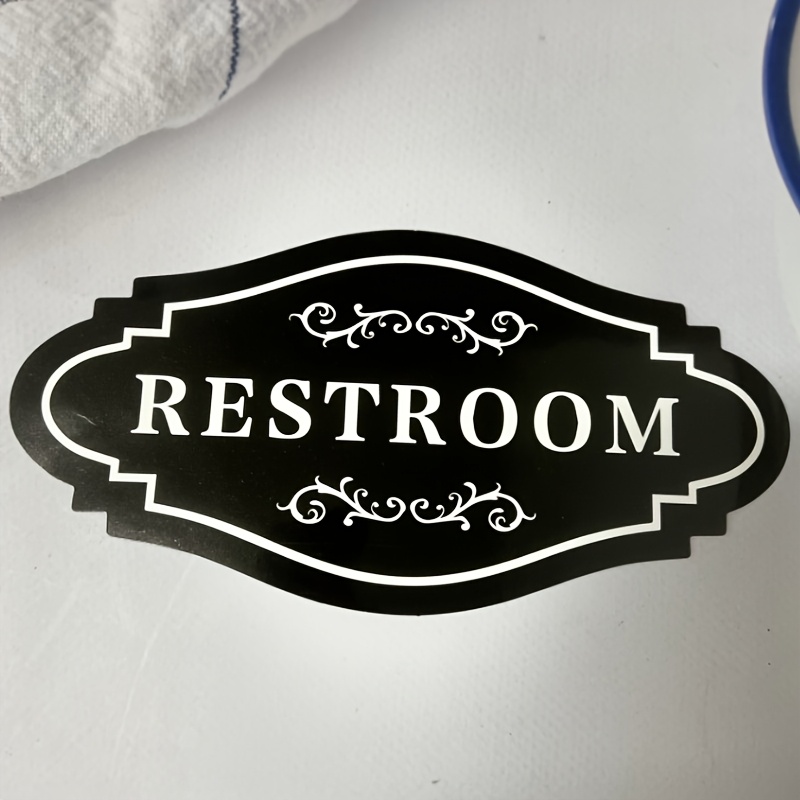 

1pc Of Elegant Toilet Sign - And Suitable For Offices, Restaurants And Hotels.